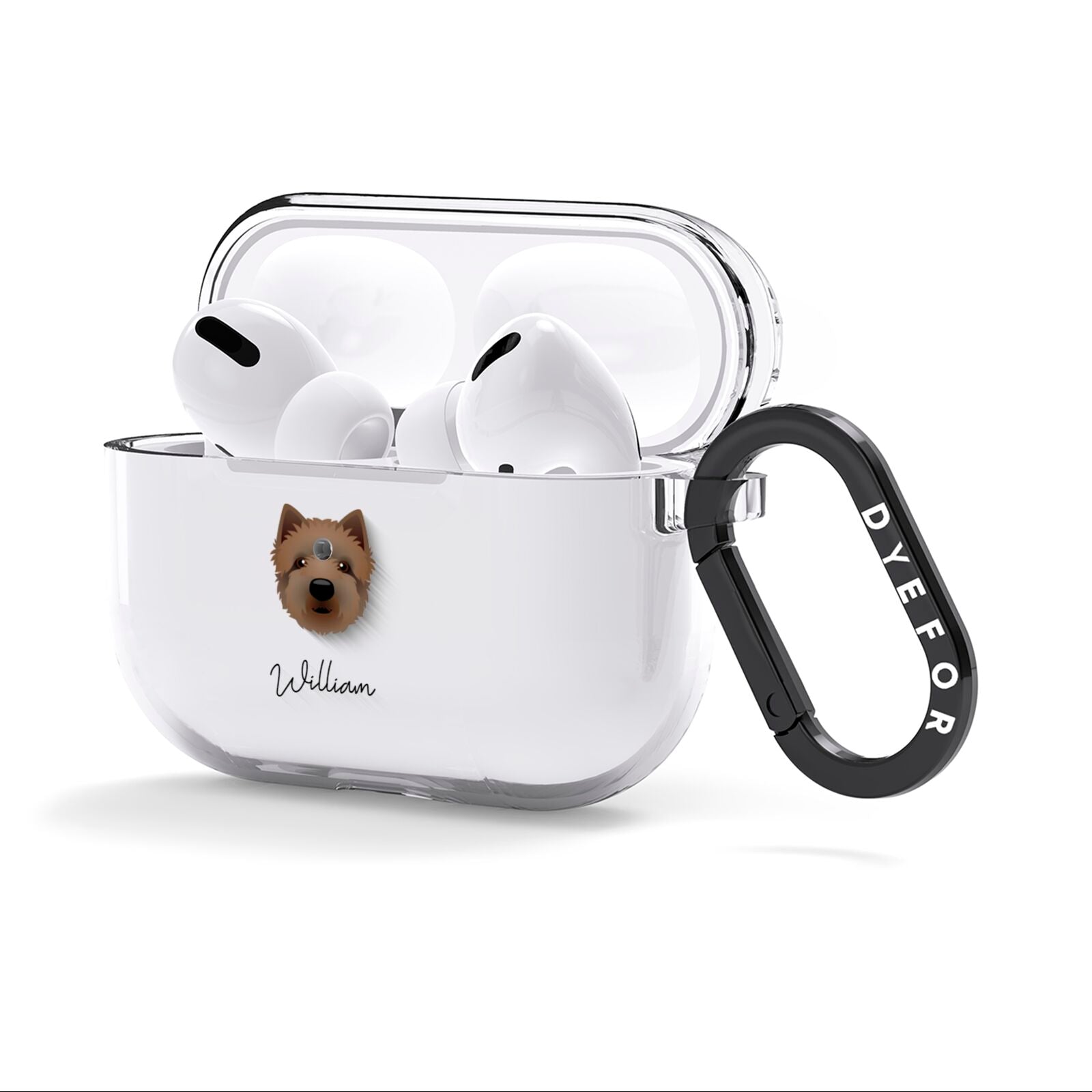 Westiepoo Personalised AirPods Clear Case 3rd Gen Side Image