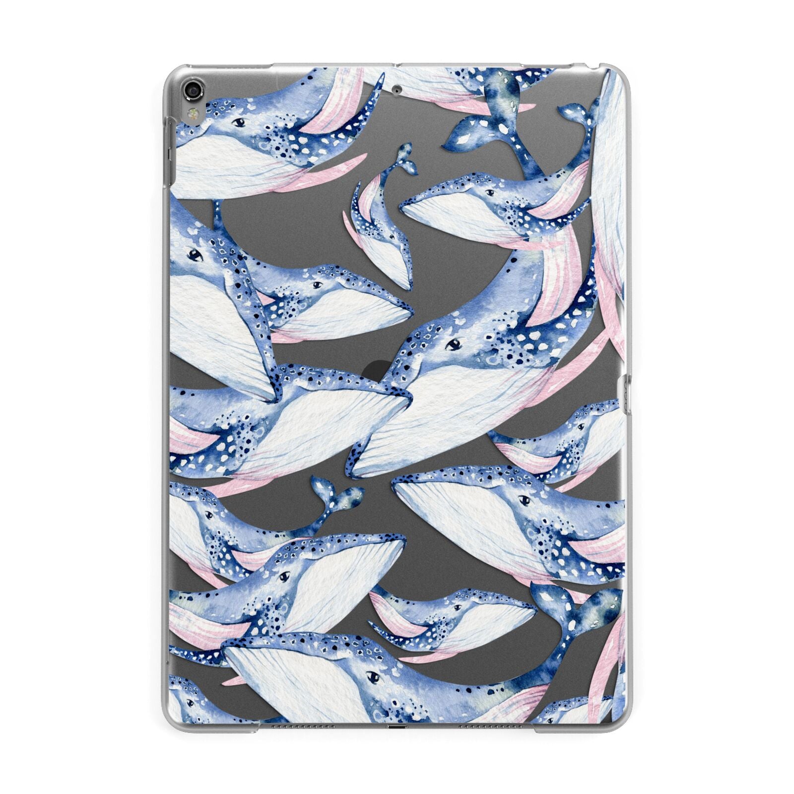 Whale Apple iPad Grey Case