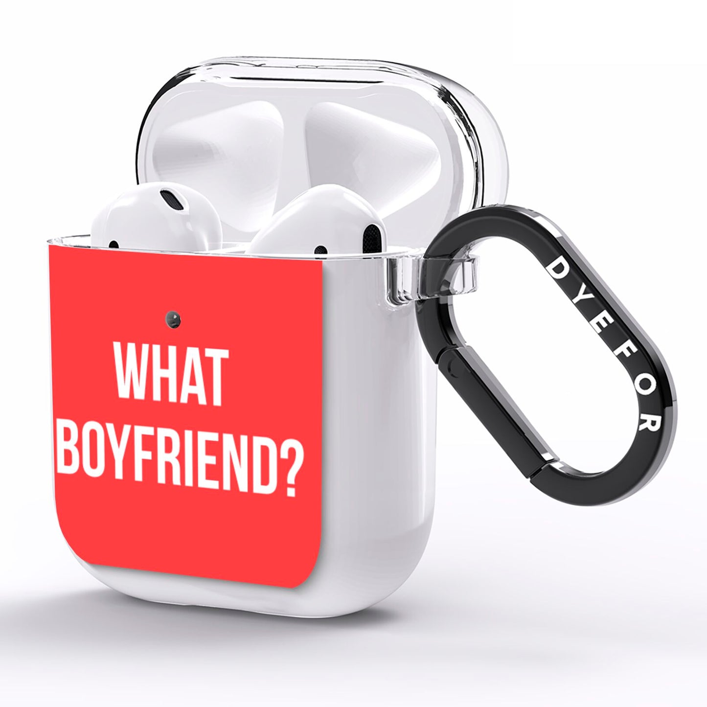 What Boyfriend AirPods Clear Case Side Image