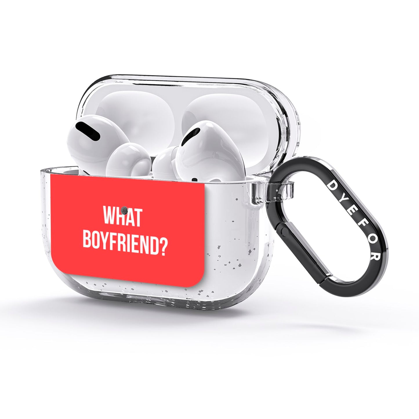 What Boyfriend AirPods Glitter Case 3rd Gen Side Image