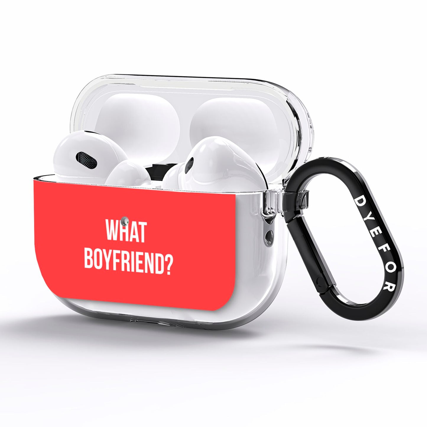 What Boyfriend AirPods Pro Clear Case Side Image