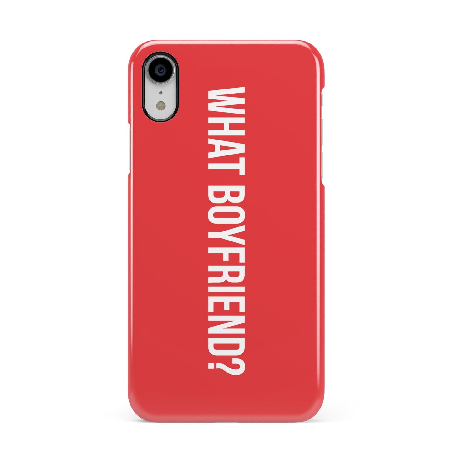 What Boyfriend Apple iPhone XR White 3D Snap Case