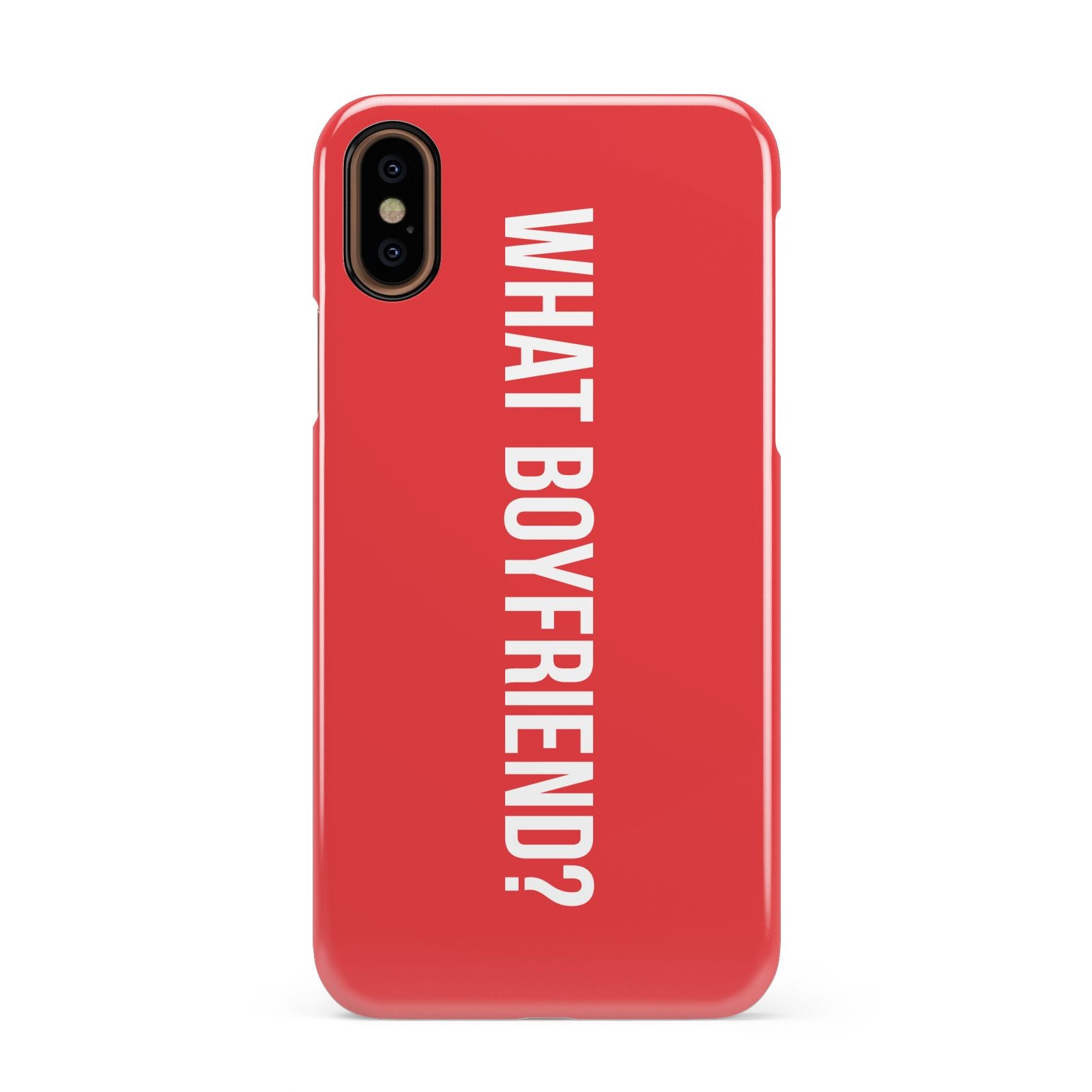 What Boyfriend Apple iPhone XS 3D Snap Case