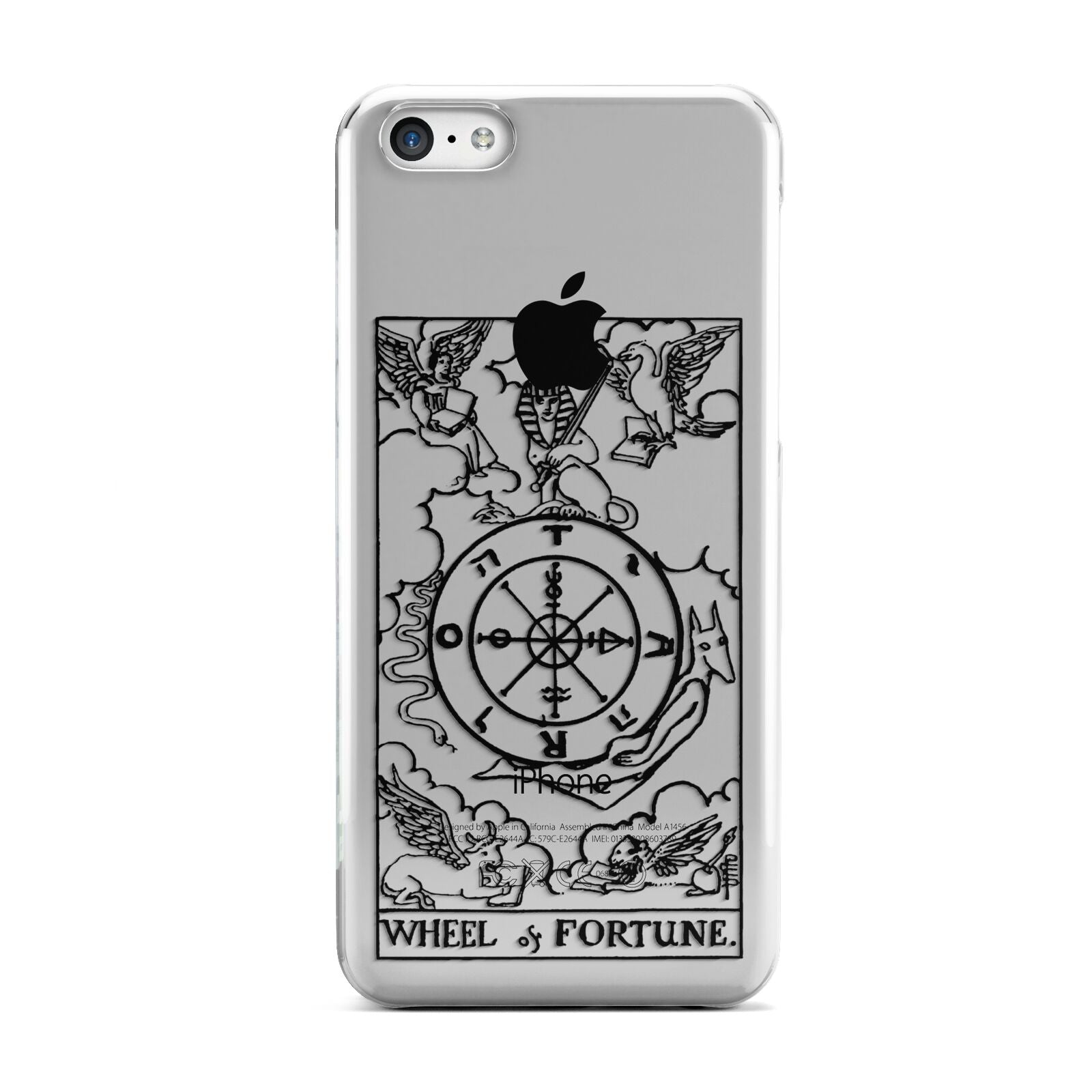 Wheel of Fortune Monochrome Tarot Card Apple iPhone 5c Case