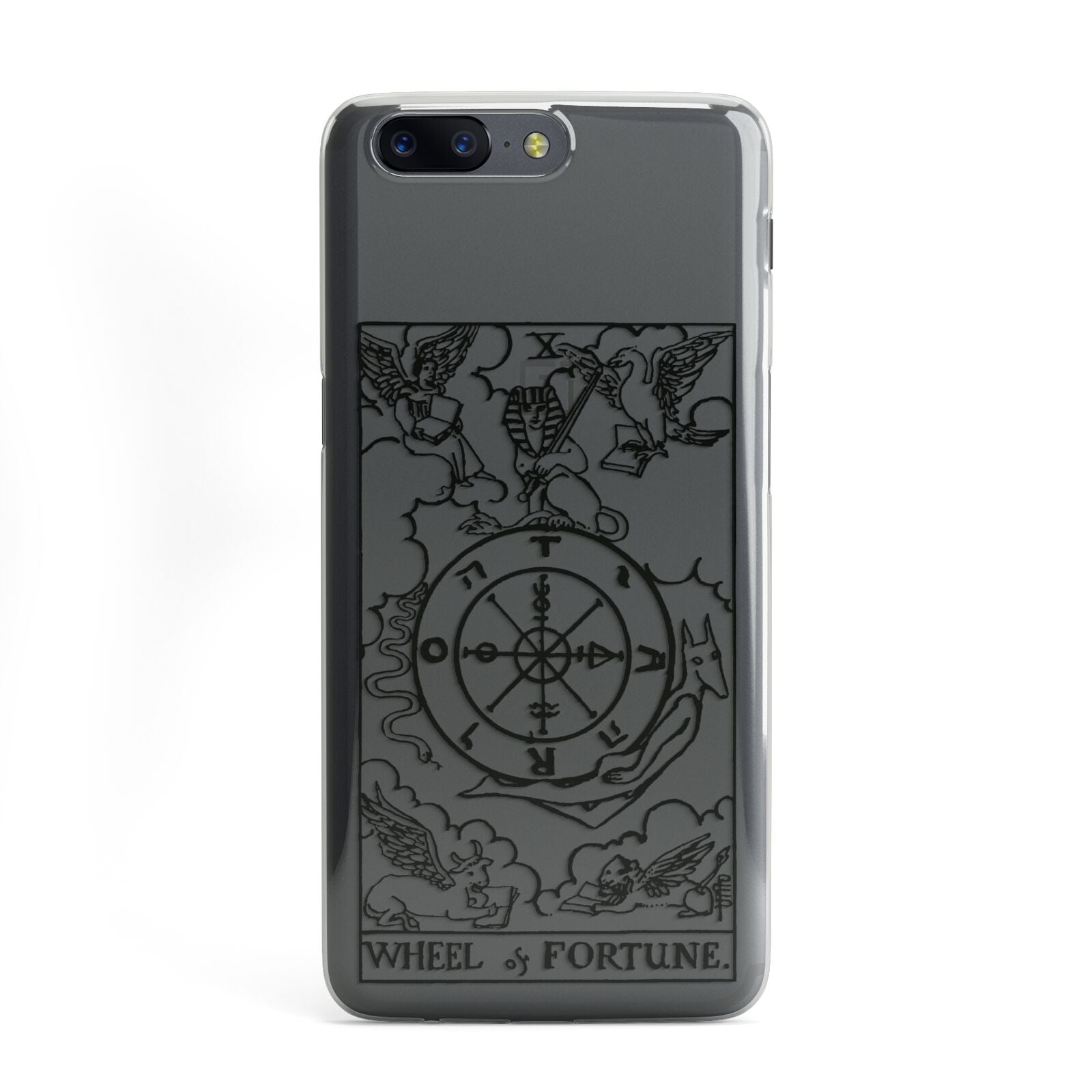 Wheel of Fortune Monochrome Tarot Card OnePlus Case