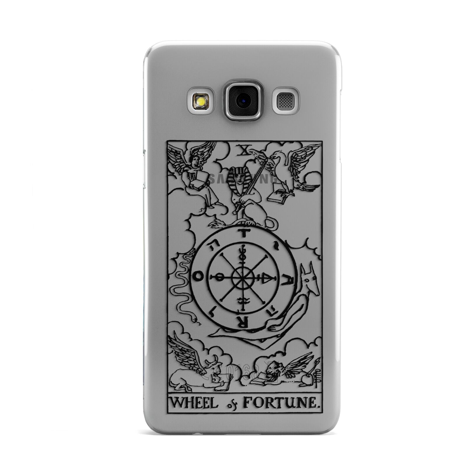 Wheel of Fortune Monochrome Tarot Card Samsung Galaxy A3 Case