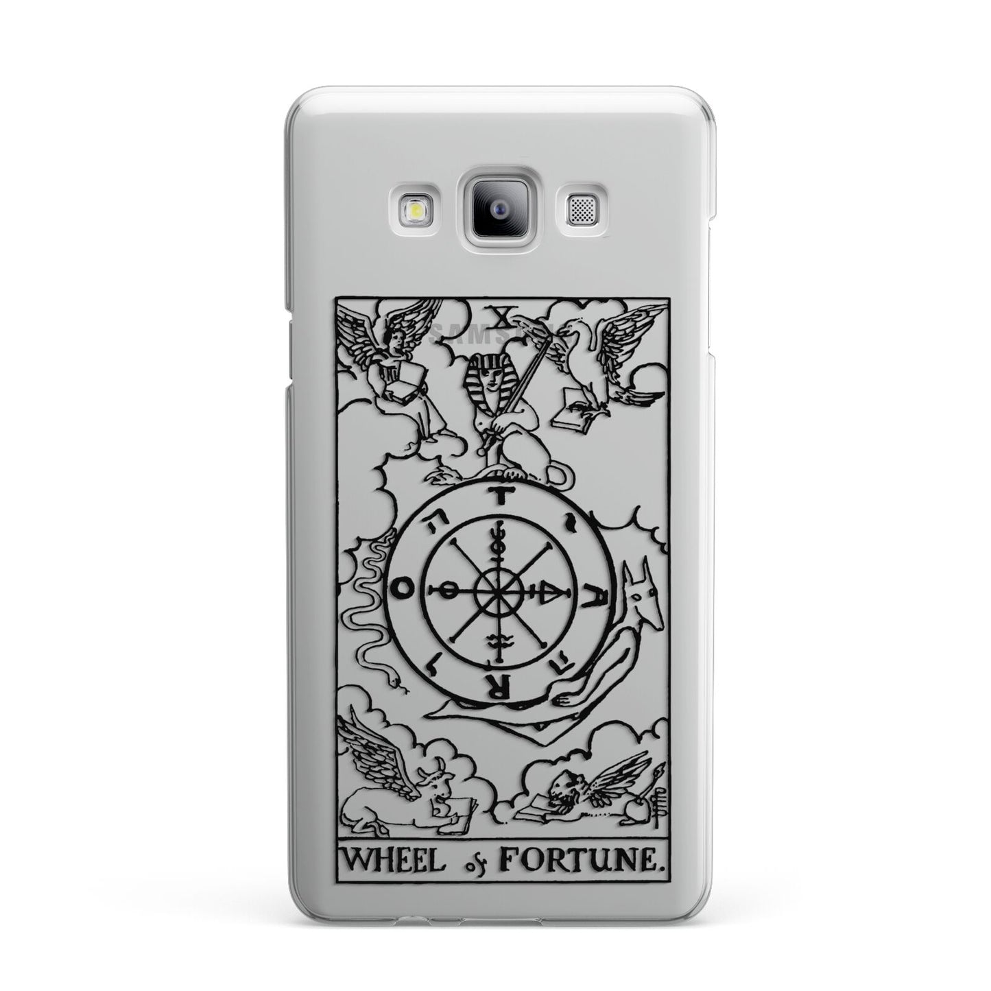 Wheel of Fortune Monochrome Tarot Card Samsung Galaxy A7 2015 Case