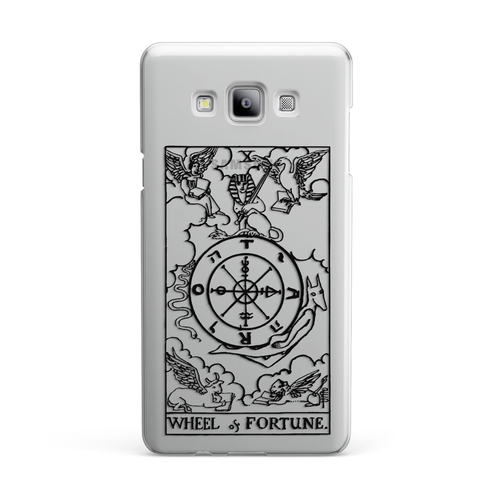 Wheel of Fortune Monochrome Tarot Card Samsung Galaxy A7 2015 Case