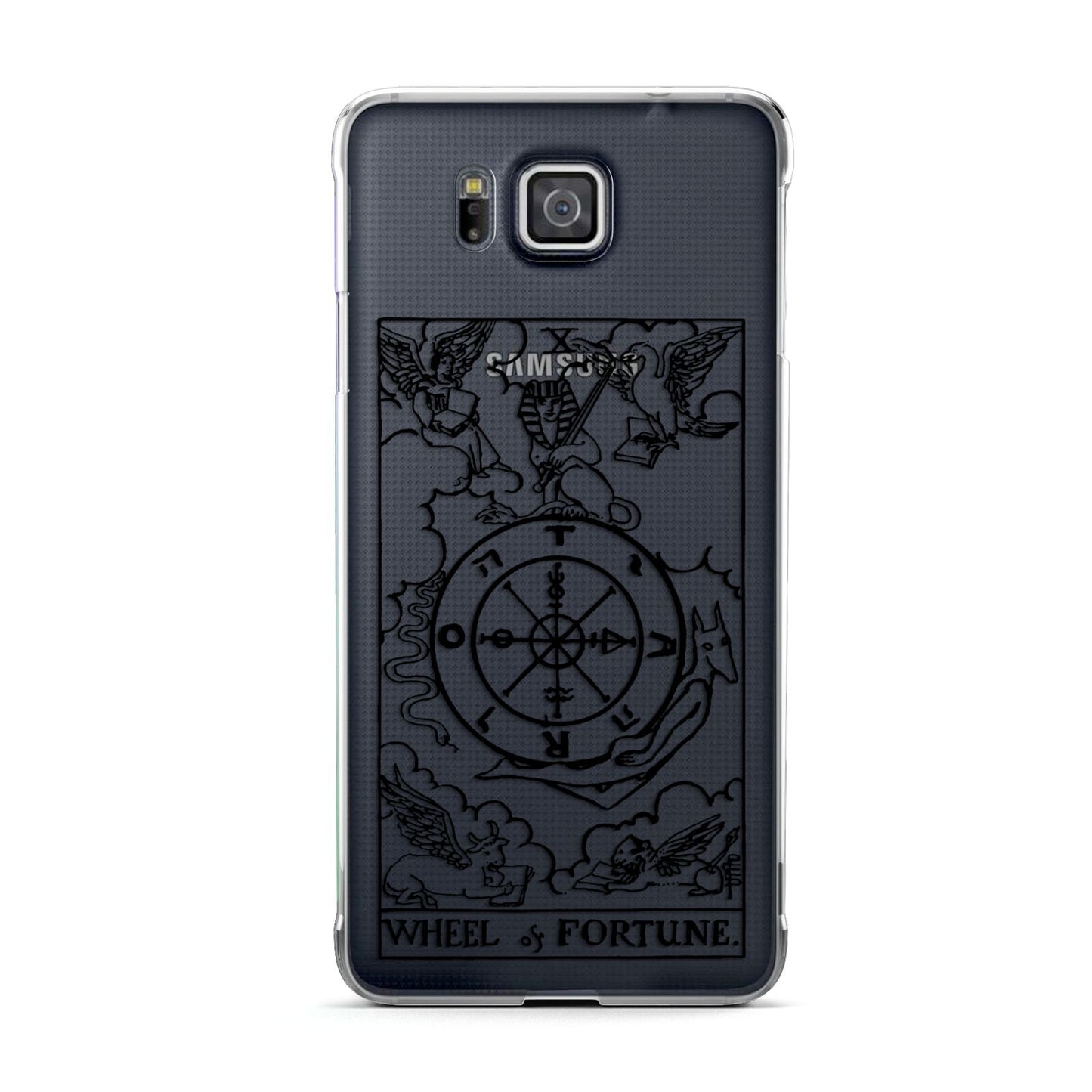 Wheel of Fortune Monochrome Tarot Card Samsung Galaxy Alpha Case