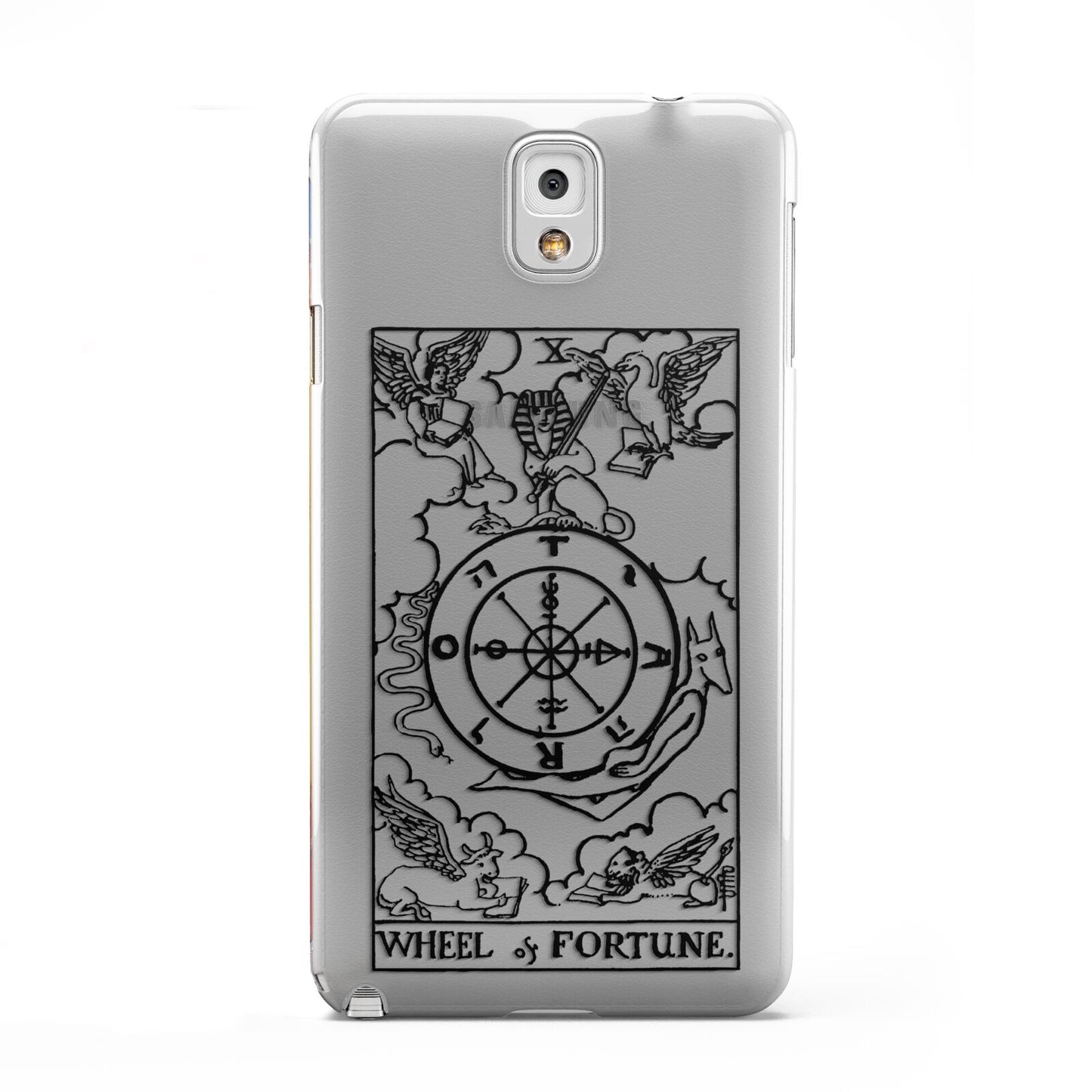 Wheel of Fortune Monochrome Tarot Card Samsung Galaxy Note 3 Case