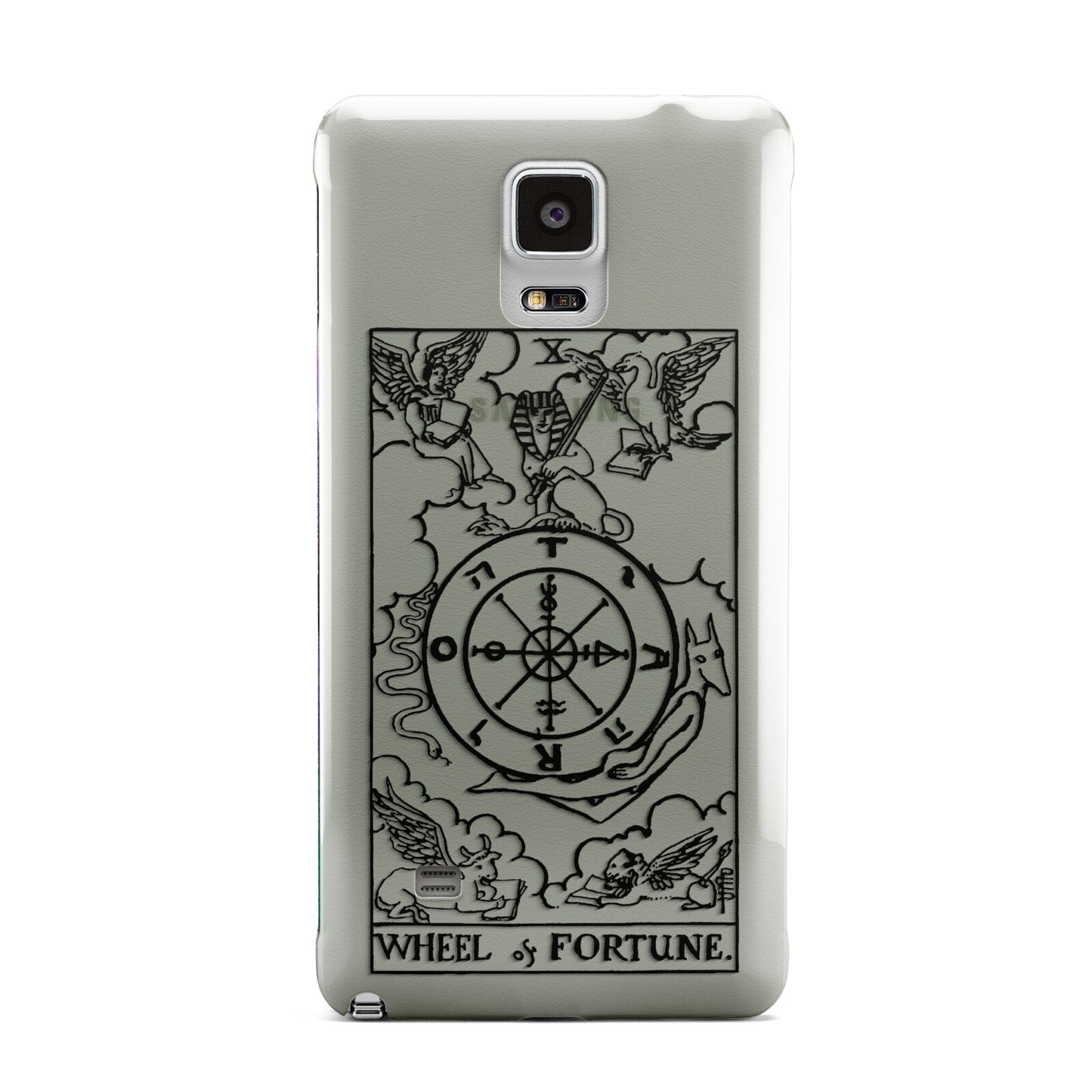 Wheel of Fortune Monochrome Tarot Card Samsung Galaxy Note 4 Case