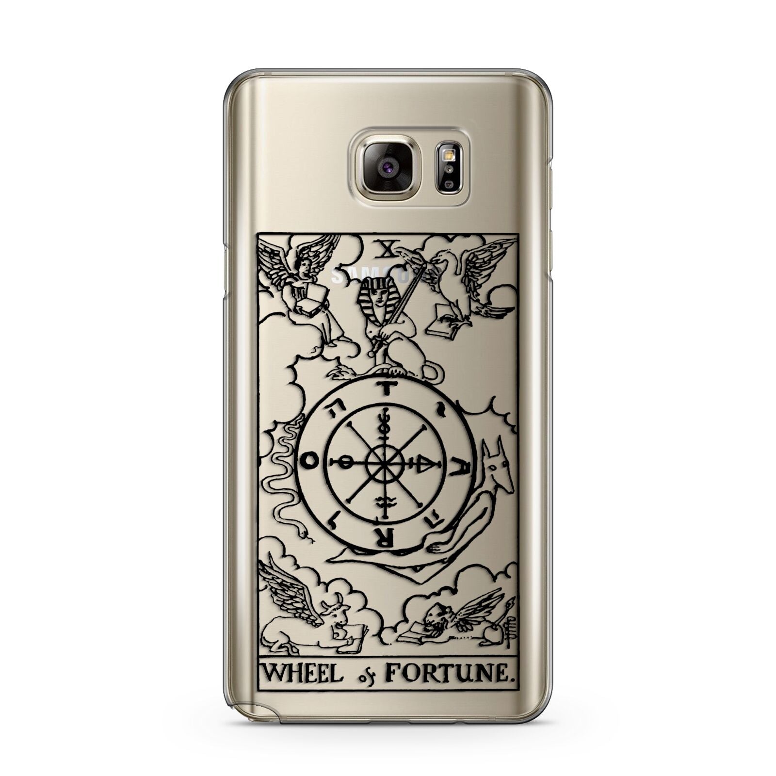 Wheel of Fortune Monochrome Tarot Card Samsung Galaxy Note 5 Case