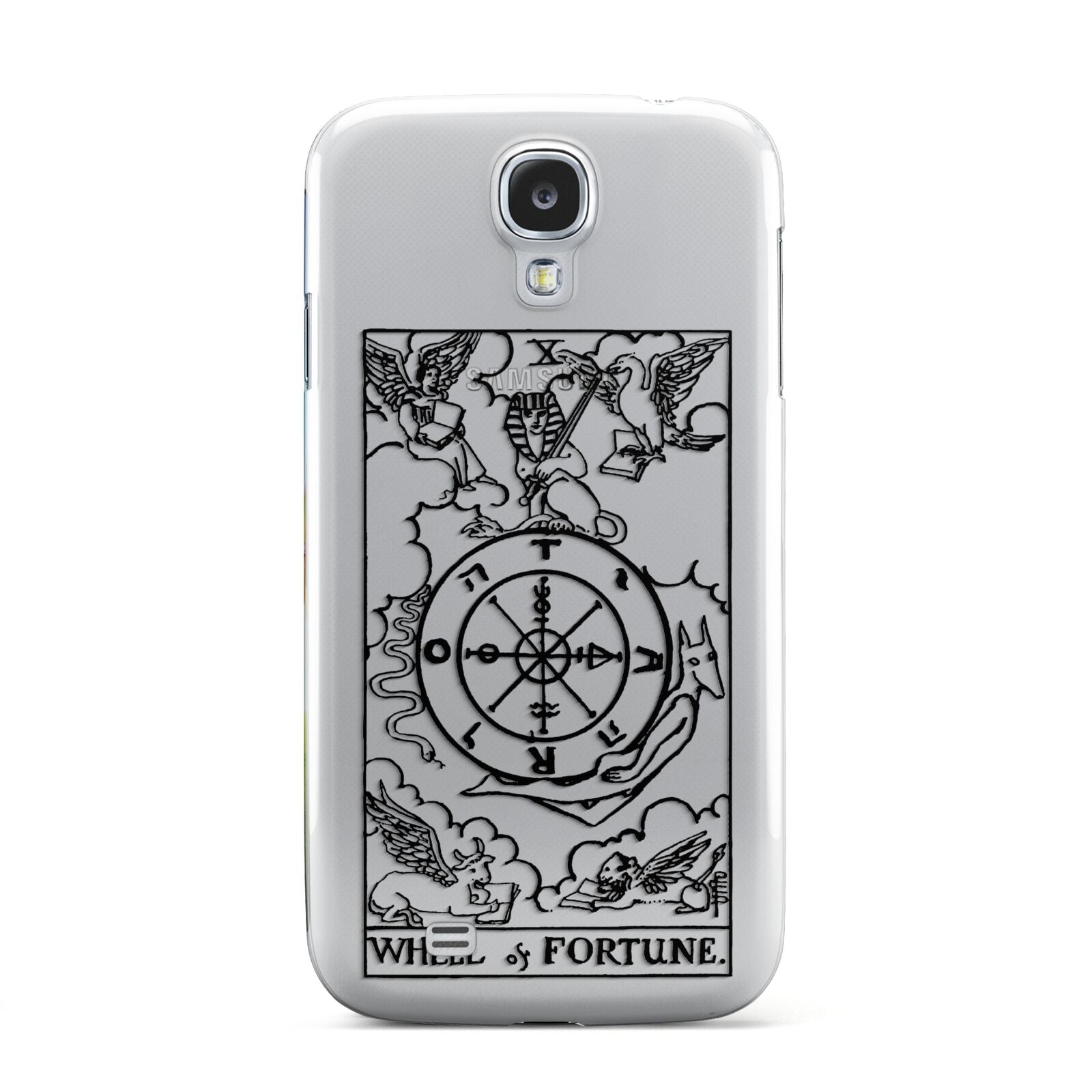 Wheel of Fortune Monochrome Tarot Card Samsung Galaxy S4 Case