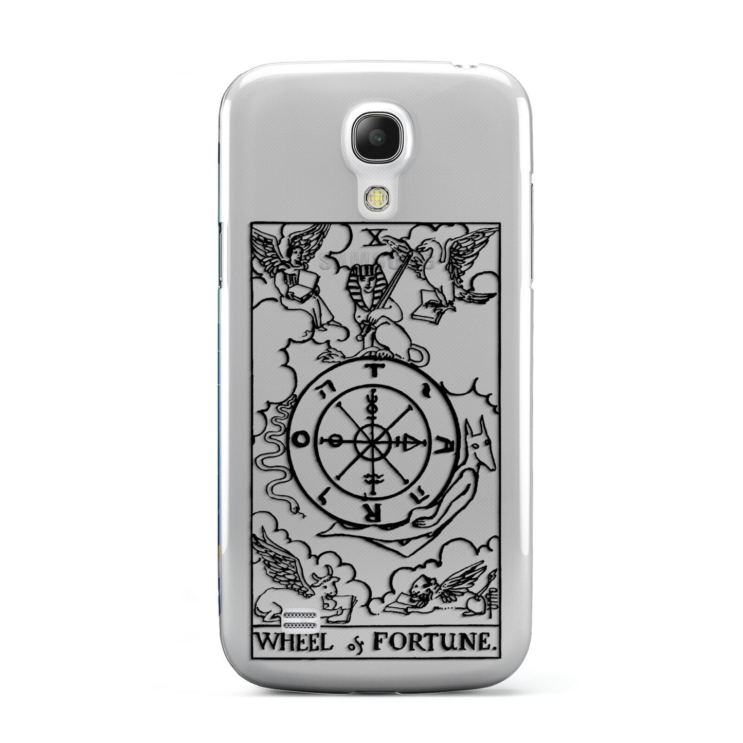 Wheel of Fortune Monochrome Tarot Card Samsung Galaxy S4 Mini Case