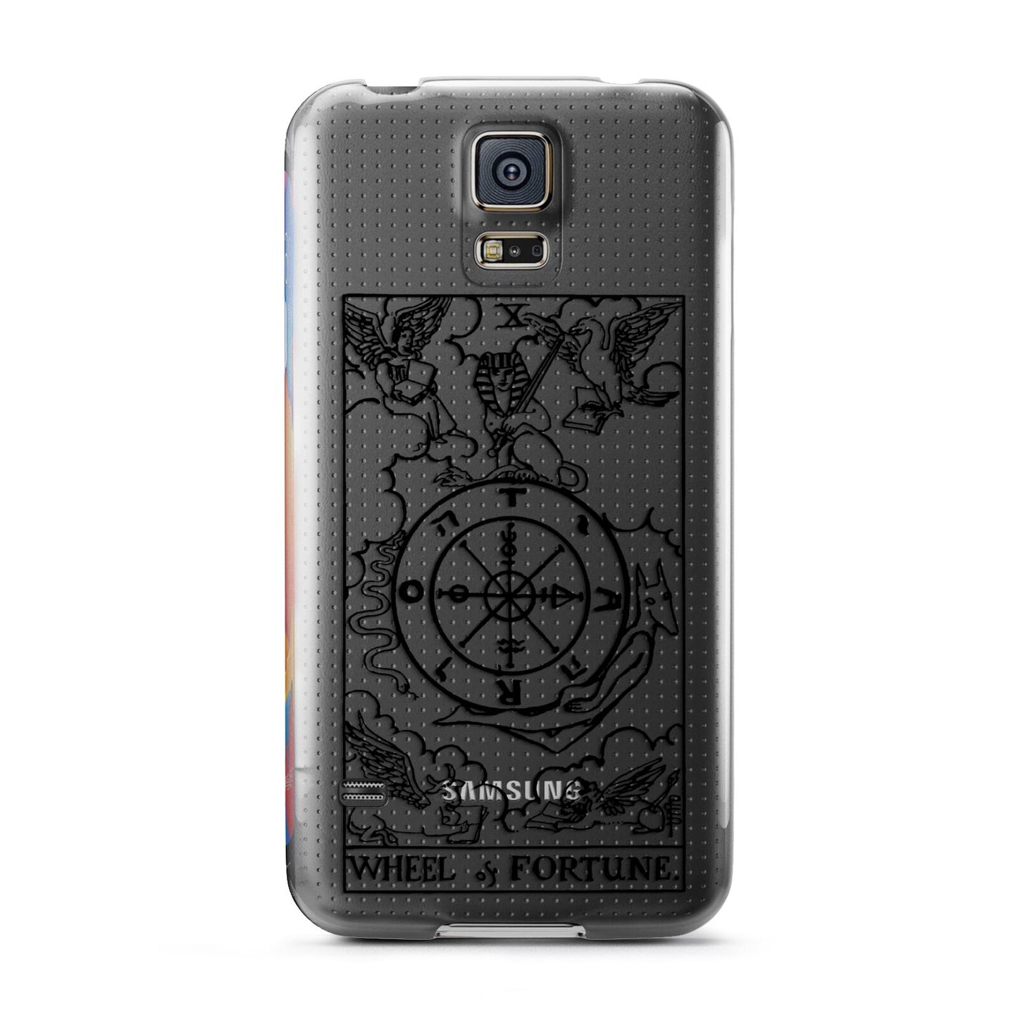 Wheel of Fortune Monochrome Tarot Card Samsung Galaxy S5 Case