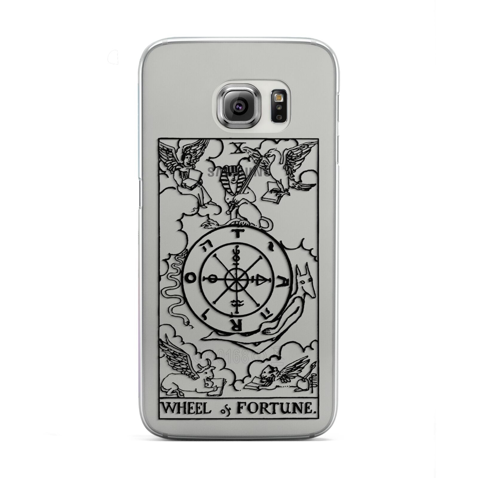 Wheel of Fortune Monochrome Tarot Card Samsung Galaxy S6 Edge Case