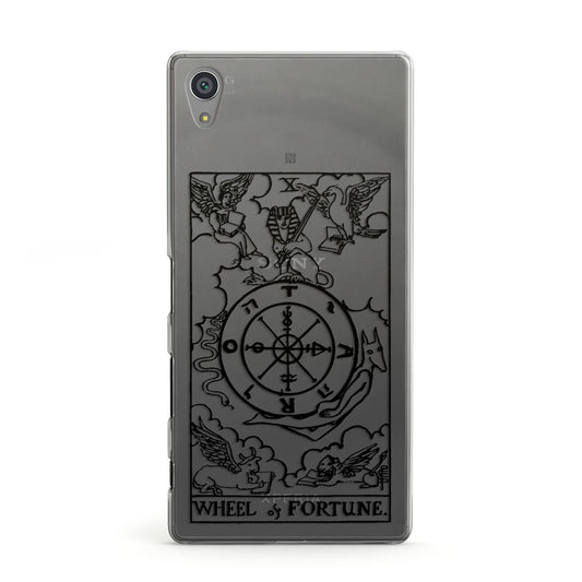 Wheel of Fortune Monochrome Tarot Card Sony Xperia Case