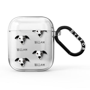 Whippet Icon with Name AirPods Case