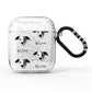 Whippet Icon with Name AirPods Glitter Case