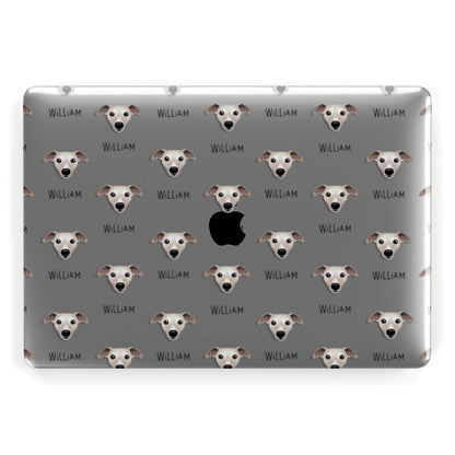 Whippet Icon with Name Apple MacBook Case