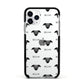 Whippet Icon with Name Apple iPhone 11 Pro in Silver with Black Impact Case