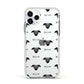 Whippet Icon with Name Apple iPhone 11 Pro in Silver with White Impact Case