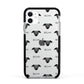 Whippet Icon with Name Apple iPhone 11 in White with Black Impact Case