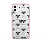 Whippet Icon with Name Apple iPhone 11 in White with Pink Impact Case