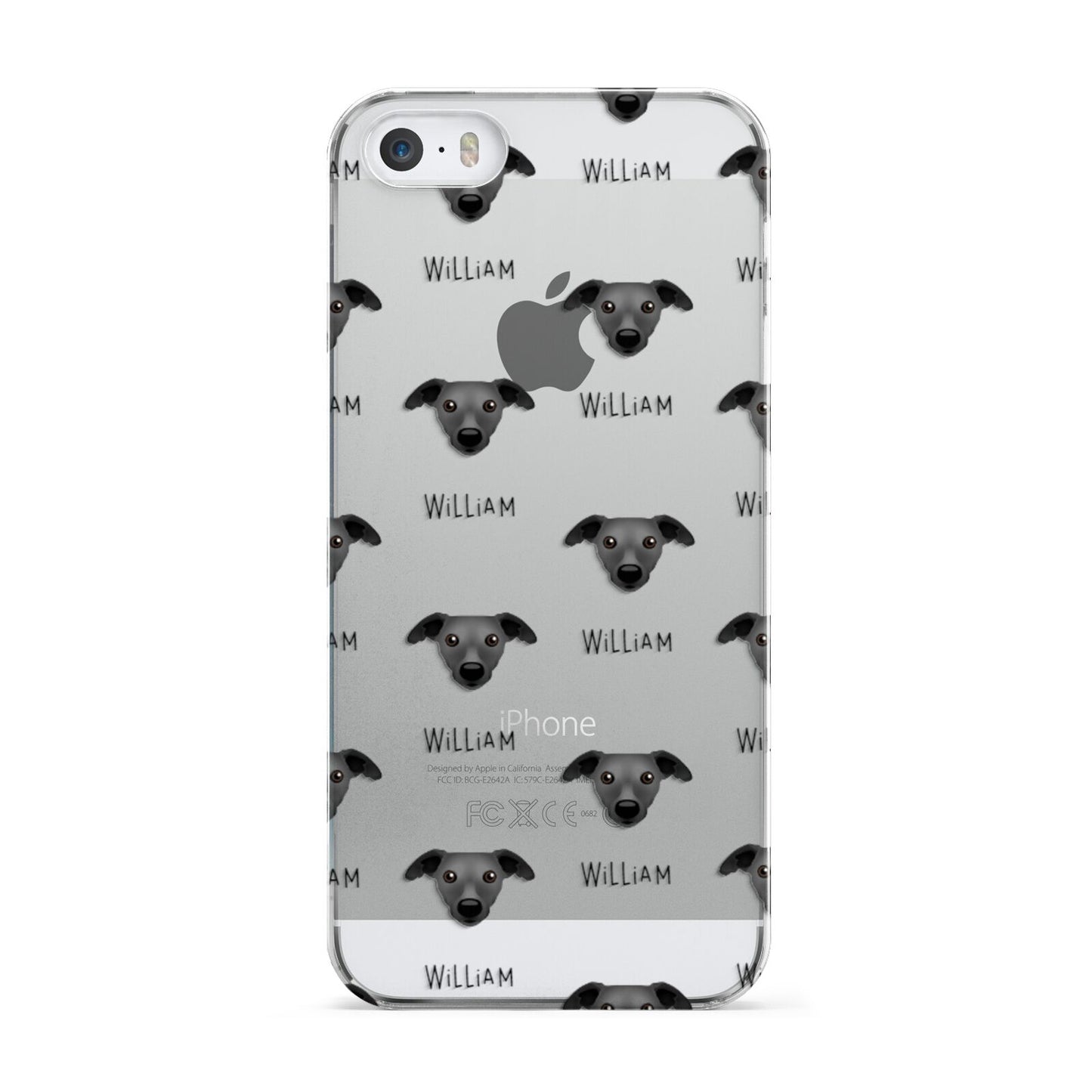 Whippet Icon with Name Apple iPhone 5 Case