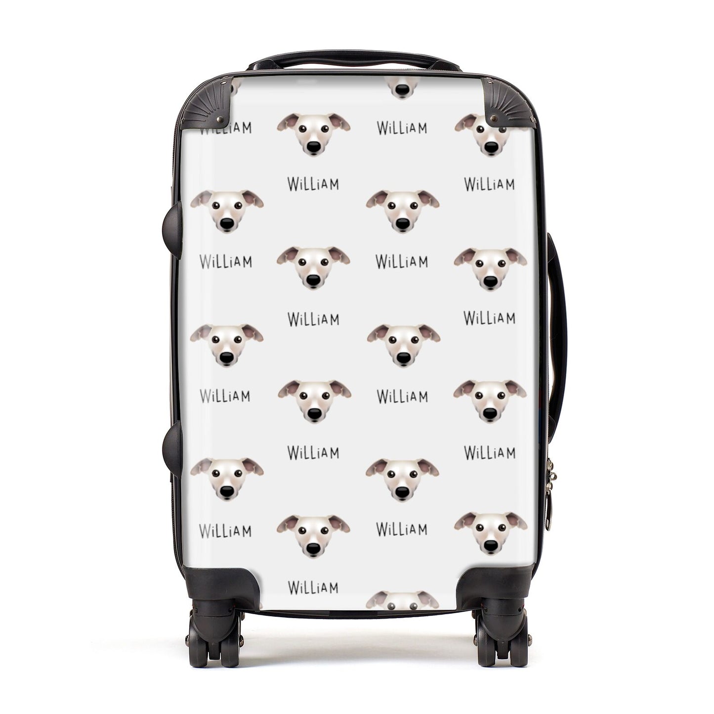 Whippet Icon with Name Suitcase