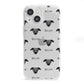 Whippet Icon with Name iPhone 13 Mini Clear Bumper Case