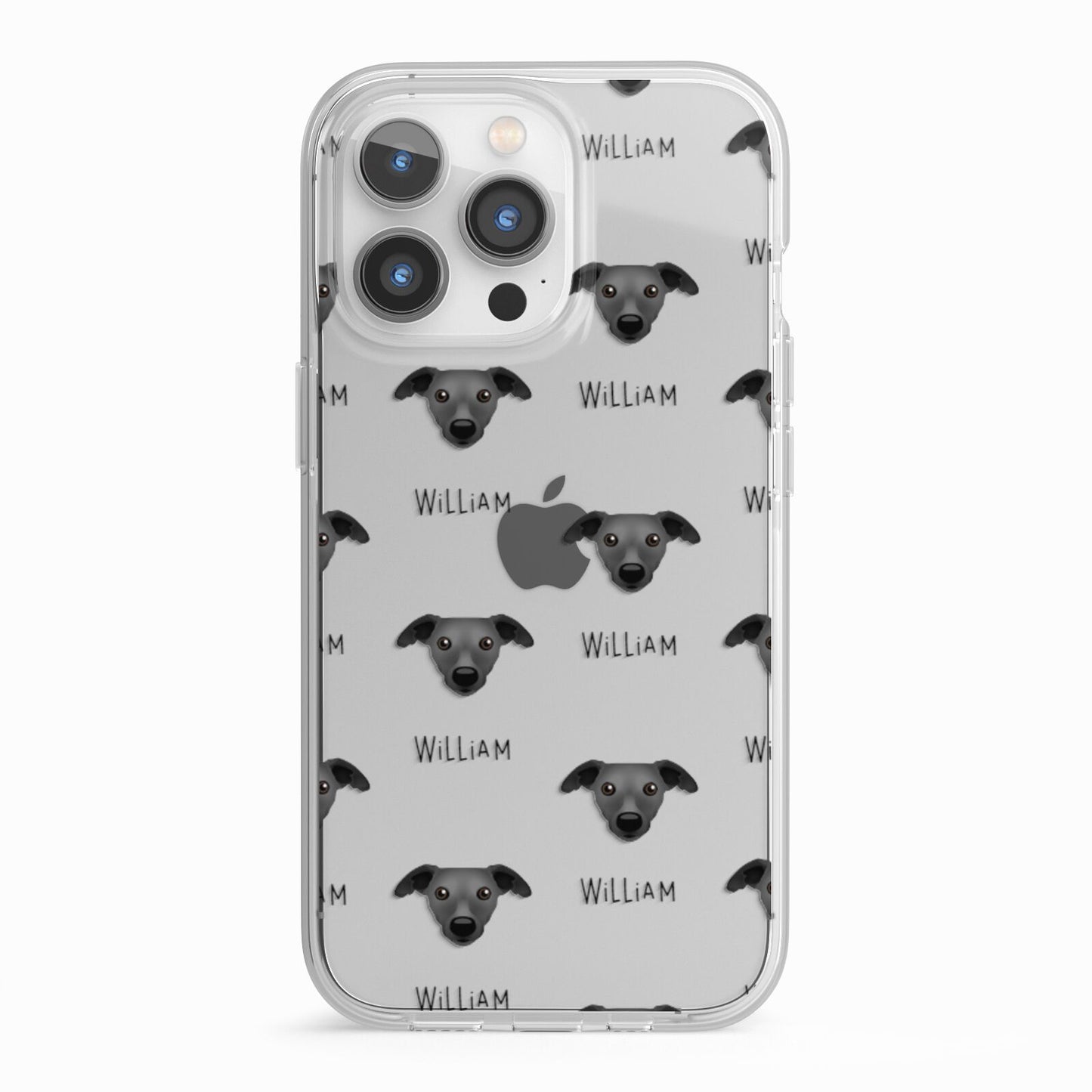 Whippet Icon with Name iPhone 13 Pro TPU Impact Case with White Edges