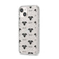 Whippet Icon with Name iPhone 14 Glitter Tough Case Starlight Angled Image