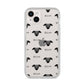 Whippet Icon with Name iPhone 14 Plus Clear Tough Case Starlight