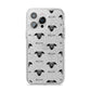 Whippet Icon with Name iPhone 14 Pro Max Glitter Tough Case Silver