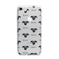 Whippet Icon with Name iPhone 7 Bumper Case on Silver iPhone