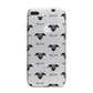 Whippet Icon with Name iPhone 7 Plus Bumper Case on Silver iPhone