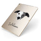 Whippet Personalised Apple iPad Case on Gold iPad Side View