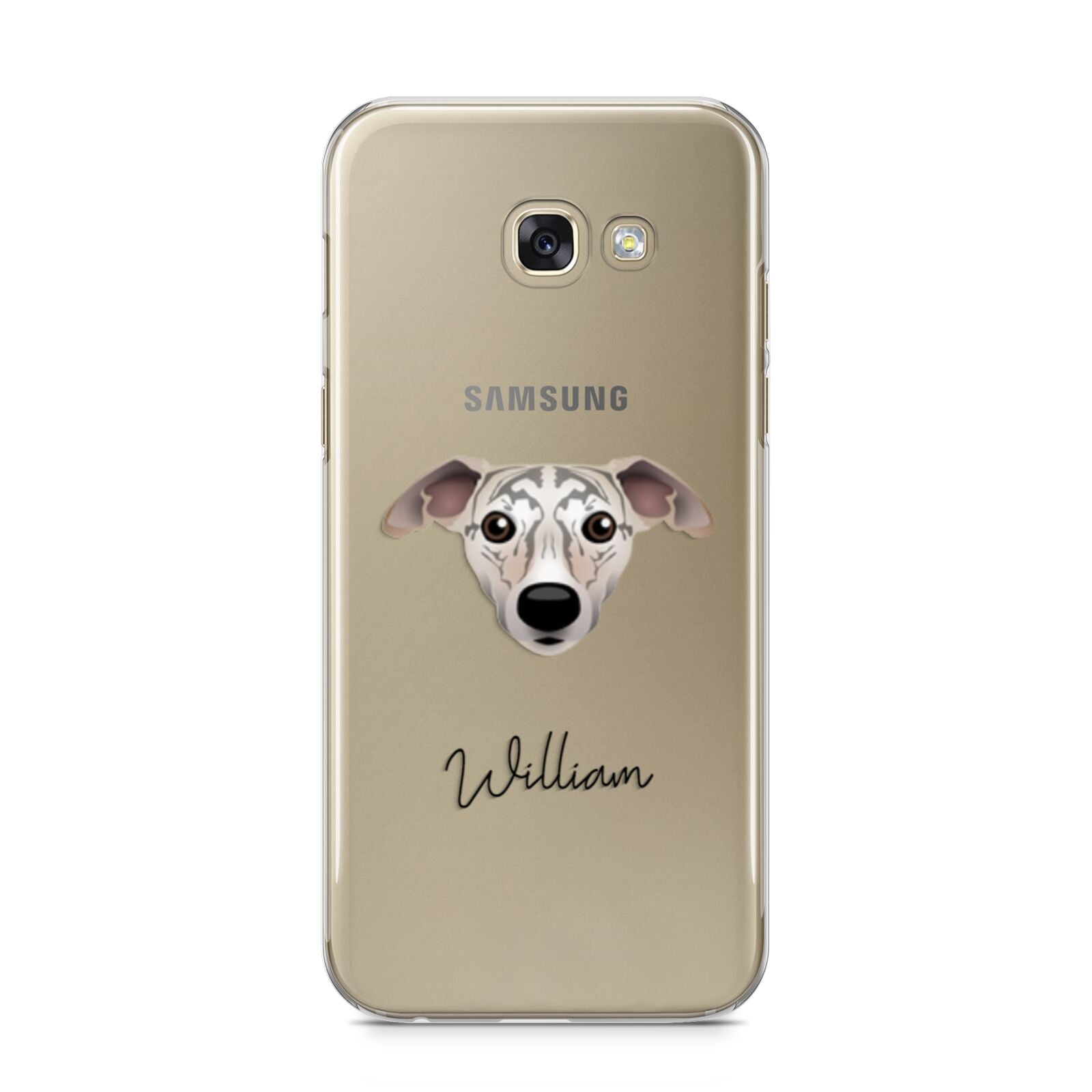 Whippet Personalised Samsung Galaxy A5 2017 Case on gold phone