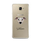 Whippet Personalised Samsung Galaxy A7 2016 Case on gold phone