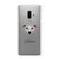 Whippet Personalised Samsung Galaxy S9 Plus Case on Silver phone