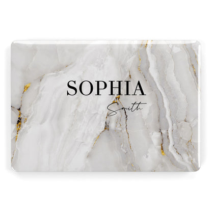 White And Gold Marble Apple MacBook Case