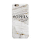 White And Gold Marble Apple iPhone 6 3D Tough Case