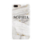 White And Gold Marble Apple iPhone 7 8 Plus 3D Tough Case