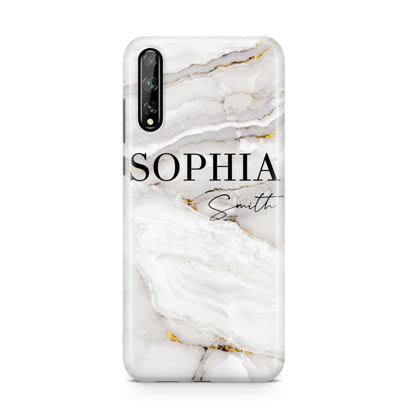 White And Gold Marble Huawei Enjoy 10s Phone Case