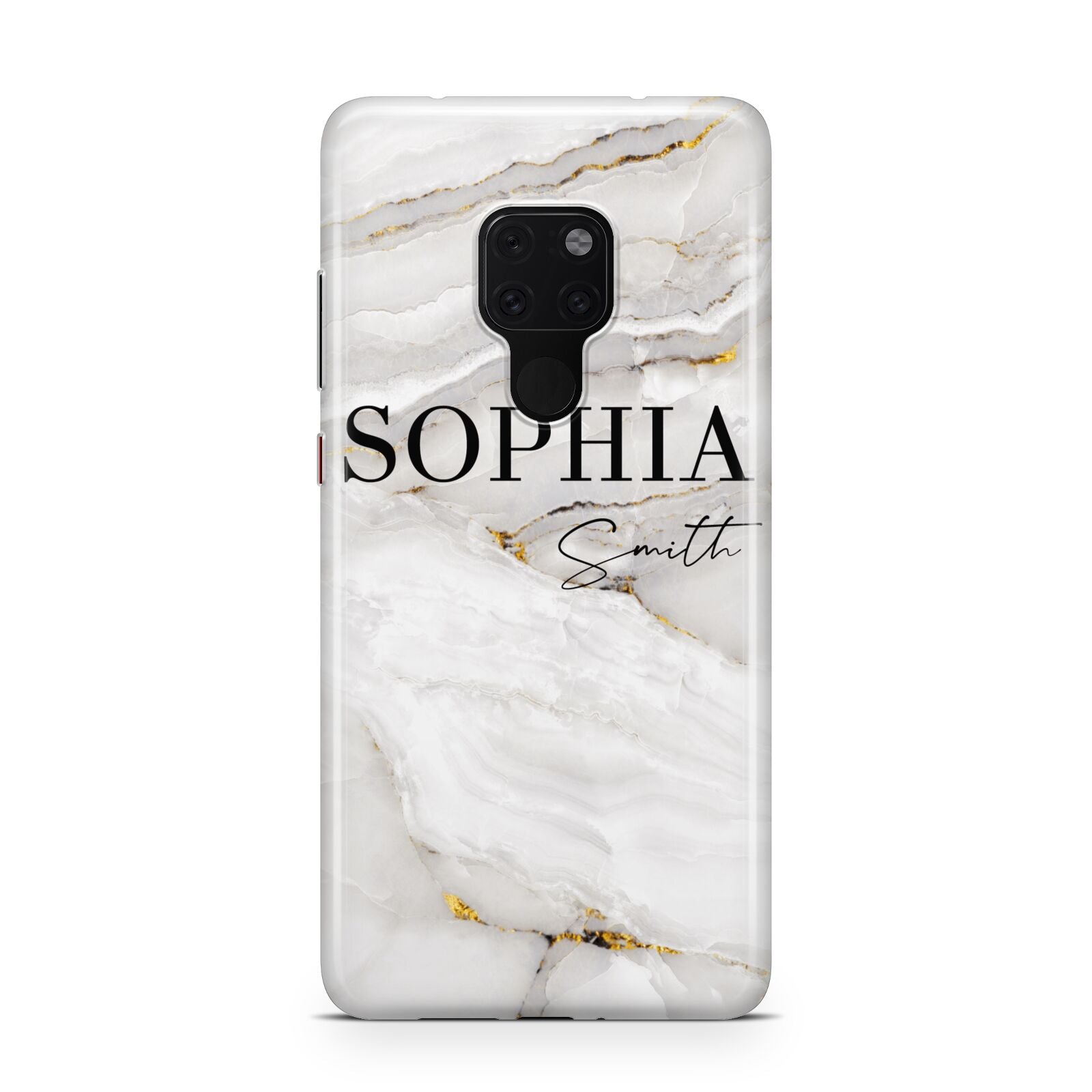 White And Gold Marble Huawei Mate 20 Phone Case