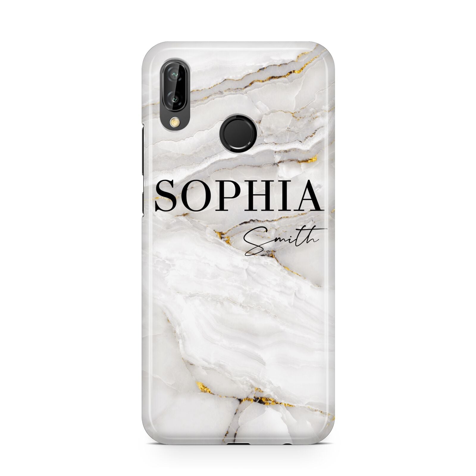 White And Gold Marble Huawei P20 Lite Phone Case