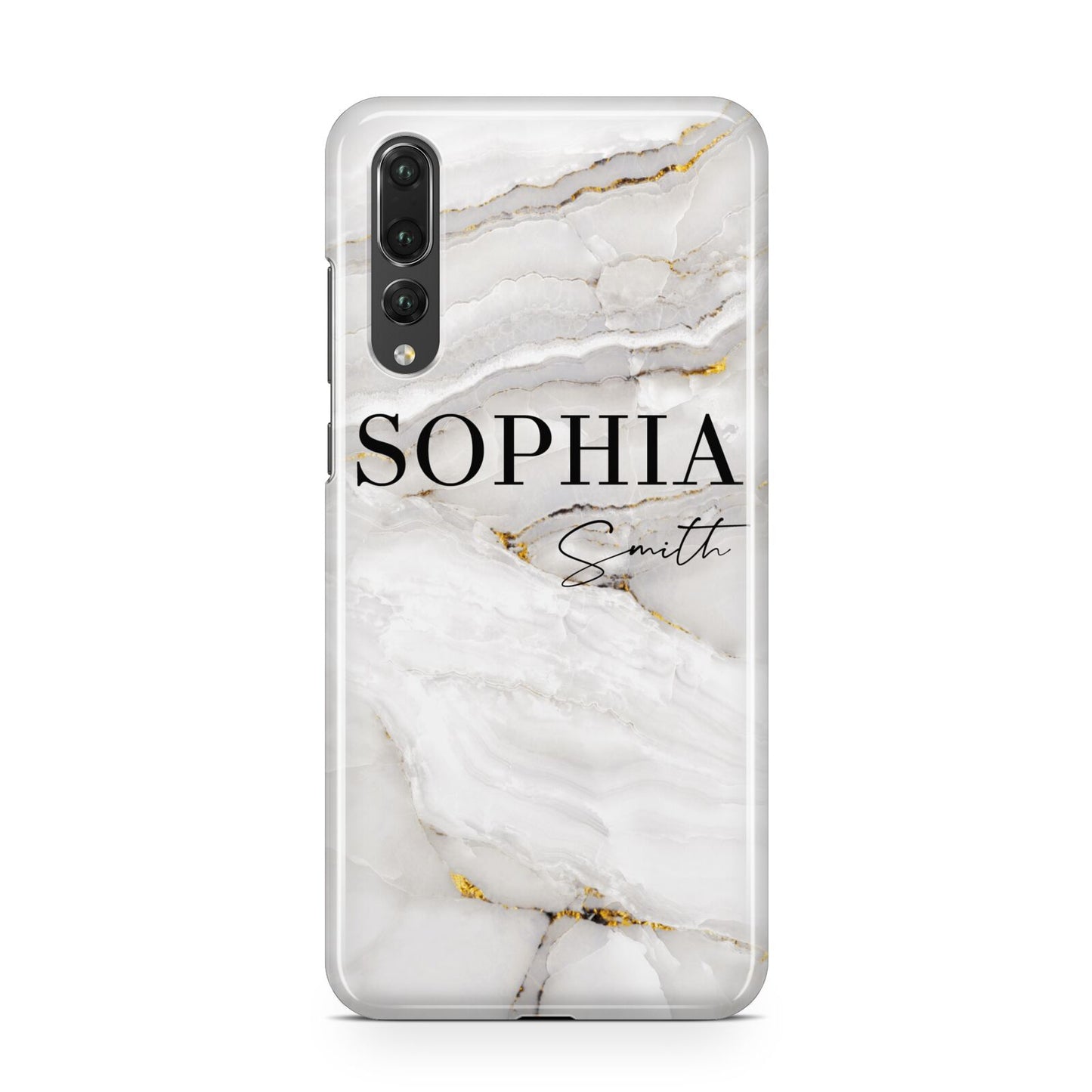 White And Gold Marble Huawei P20 Pro Phone Case