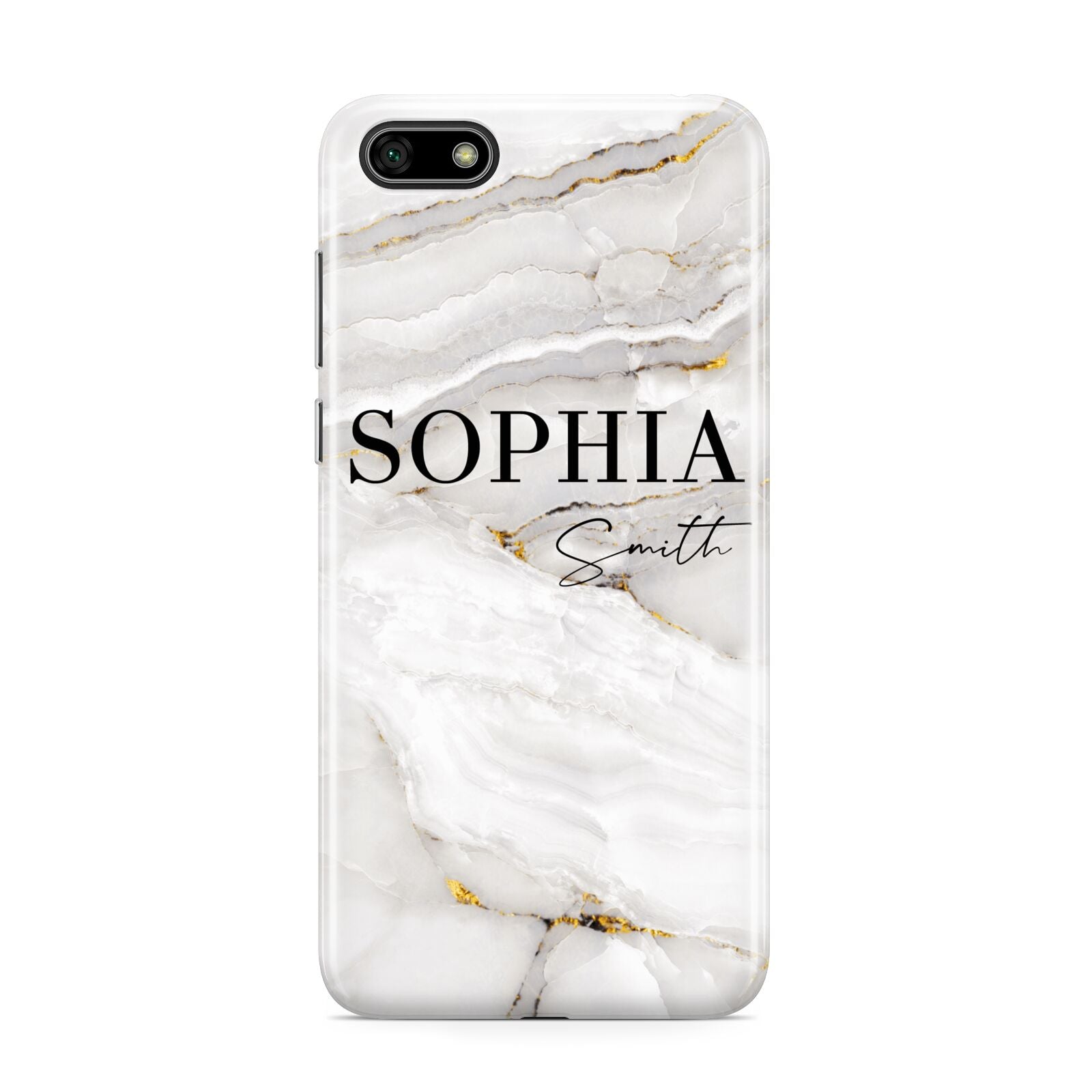 White And Gold Marble Huawei Y5 Prime 2018 Phone Case