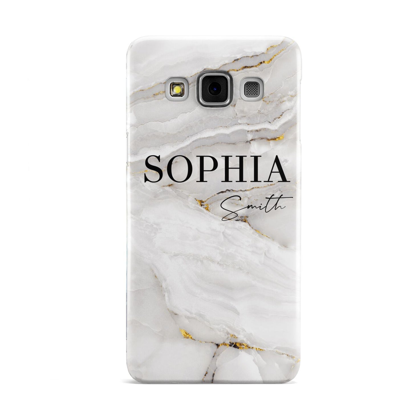 White And Gold Marble Samsung Galaxy A3 Case